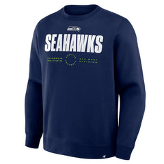 Seattle Seahawks Direct Handoff Legacy Pullover Sweatshirt - College Navy Pullover