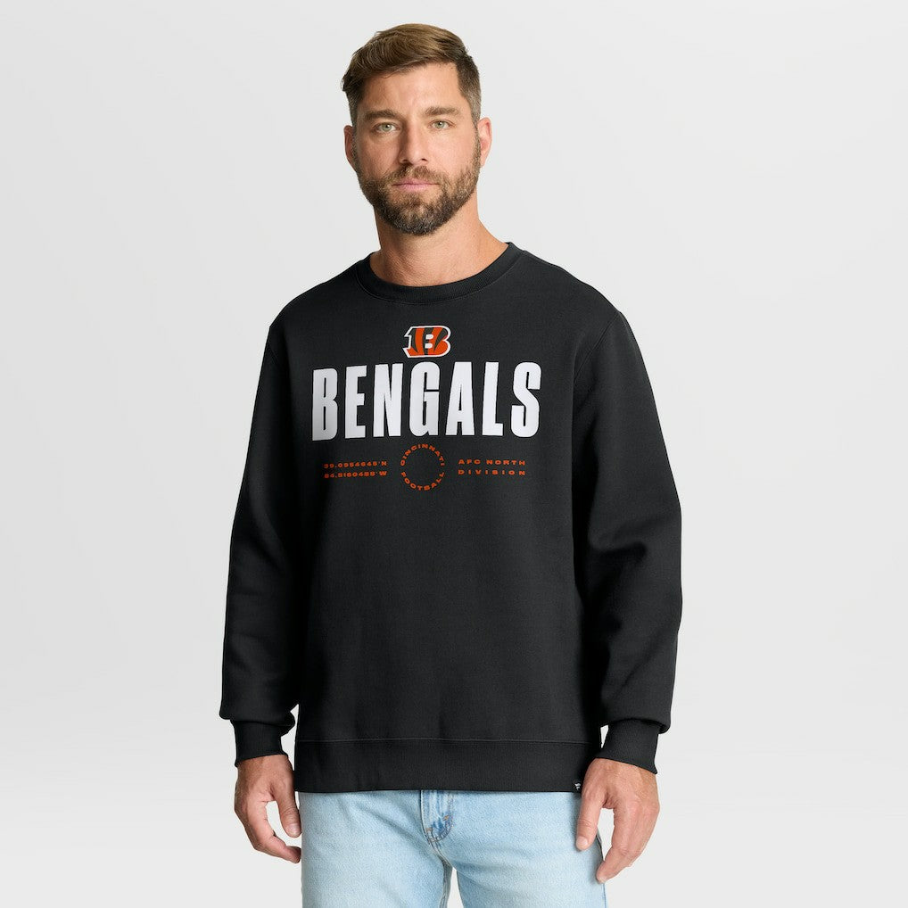 Cincinnati Bengals Direct Handoff Legacy Pullover Sweatshirt - Black Pullover