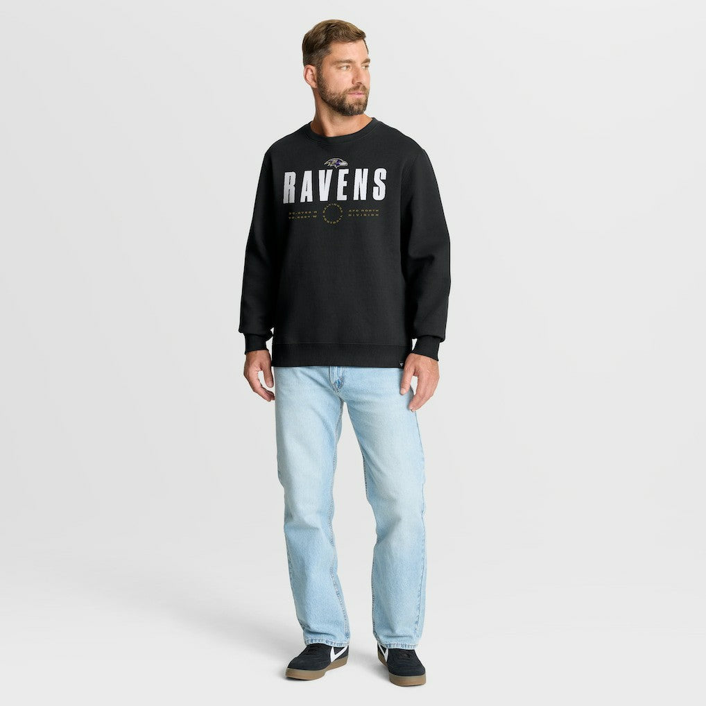 Baltimore Ravens Direct Handoff Legacy Pullover Sweatshirt - Black Pullover