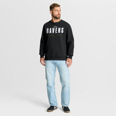Baltimore Ravens Direct Handoff Legacy Pullover Sweatshirt - Black Pullover