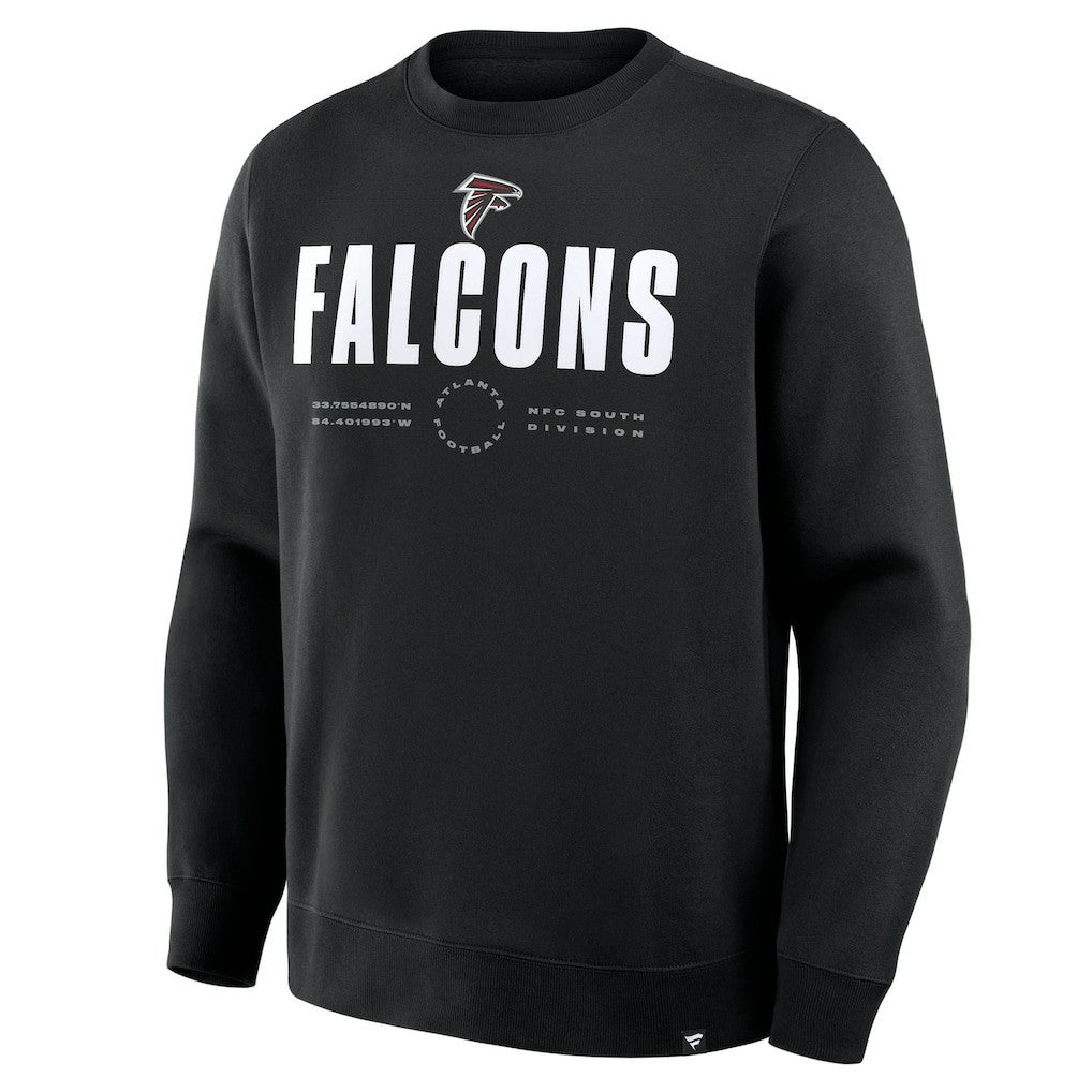 Atlanta Falcons Direct Handoff Legacy Pullover Sweatshirt - Black Pullover