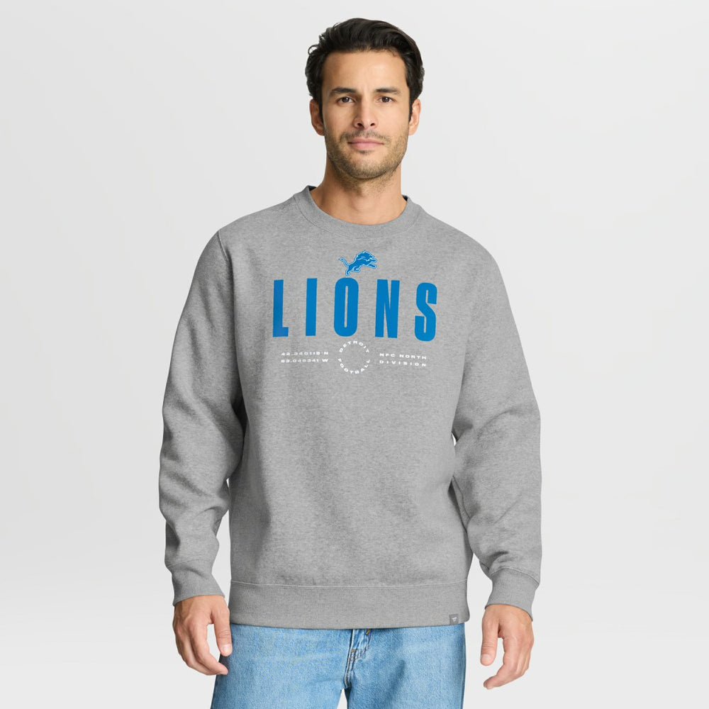 Detroit Lions Direct Handoff Legacy Pullover Sweatshirt - Heather Gray Pullover