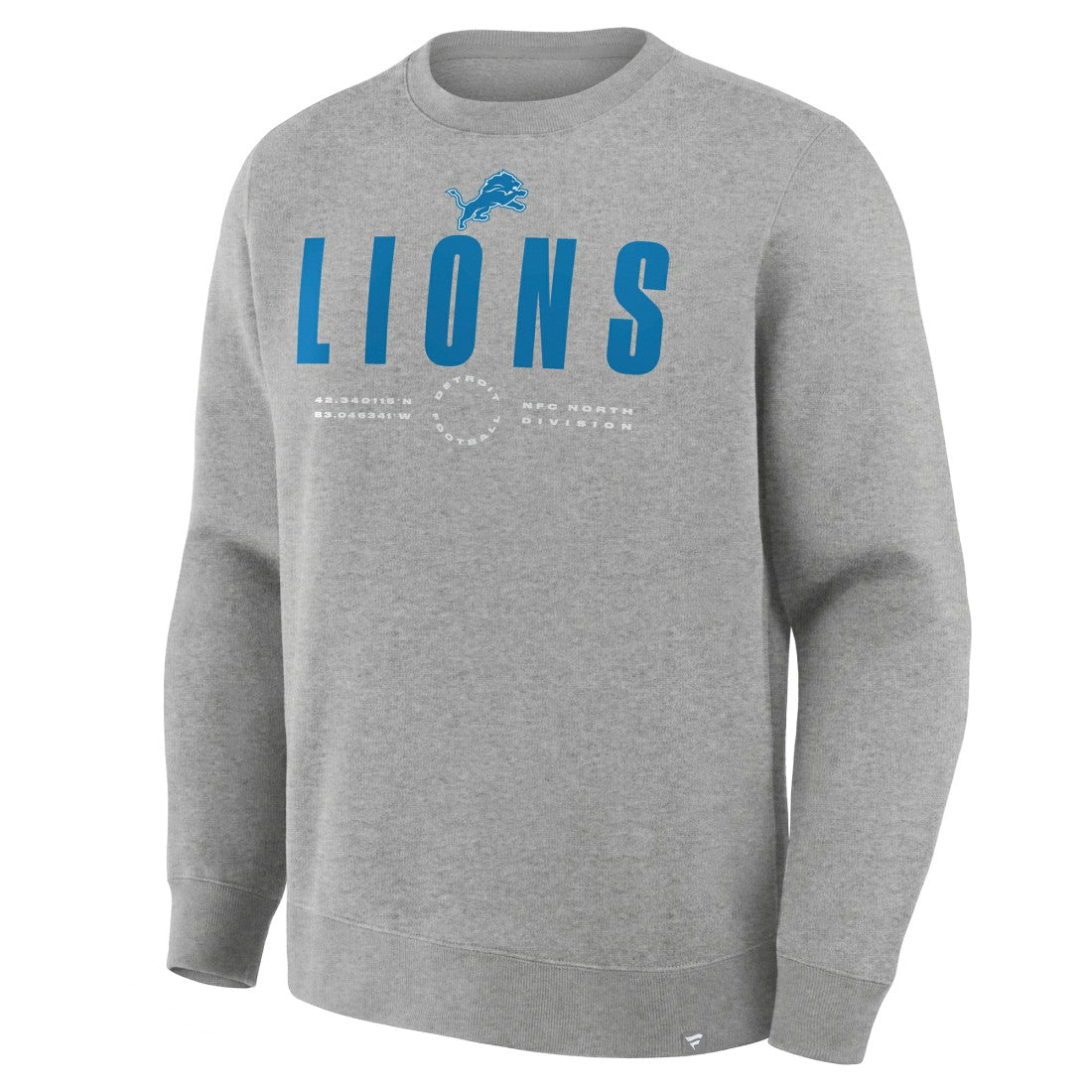 Detroit Lions Direct Handoff Legacy Pullover Sweatshirt - Heather Gray Pullover