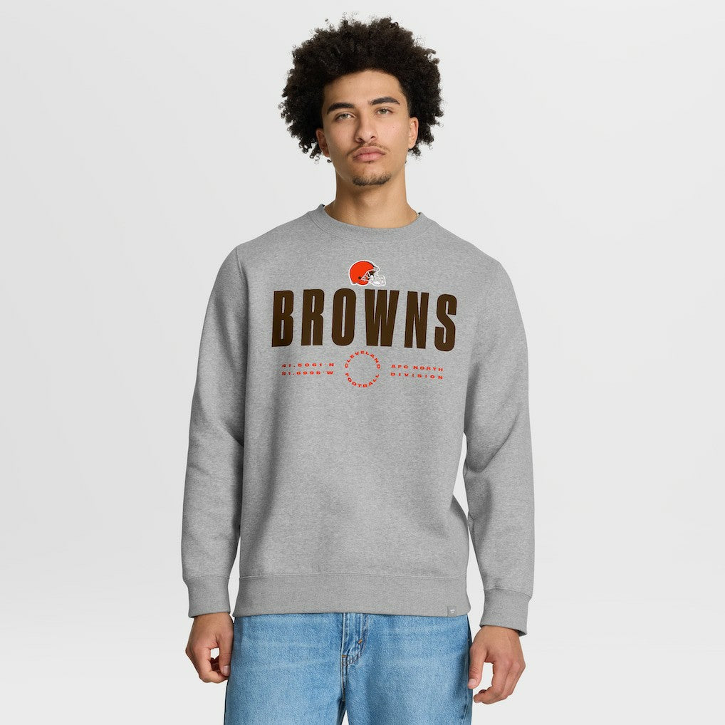 Cleveland Browns Direct Handoff Legacy Pullover Sweatshirt - Heather Gray Pullover