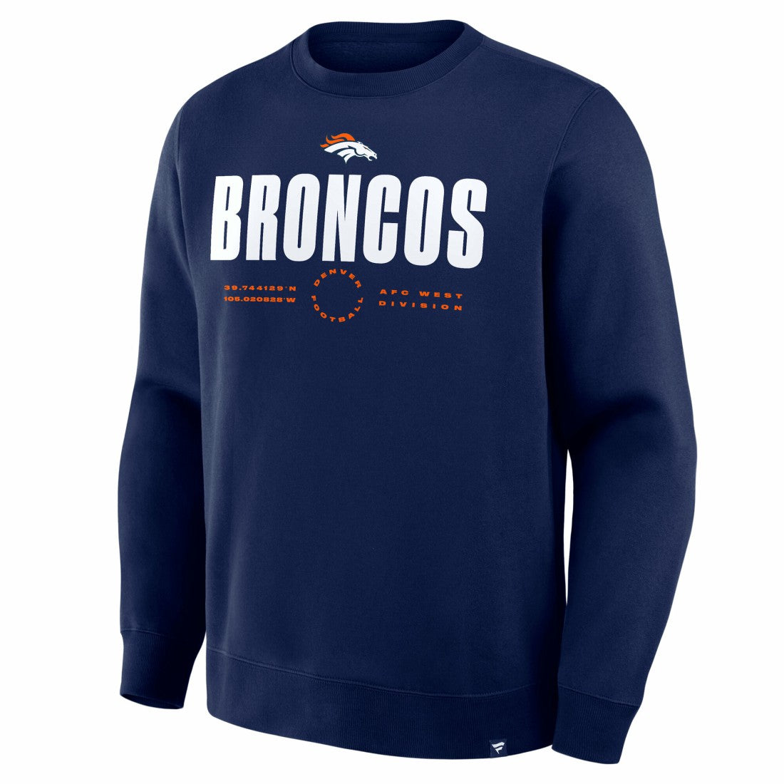 Denver Broncos Direct Handoff Legacy Pullover Sweatshirt - Navy Pullover