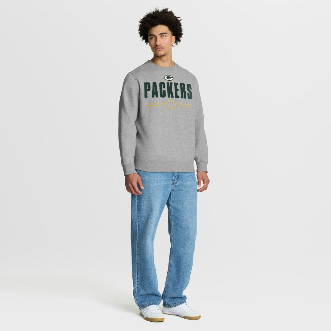 Green Bay Packers Direct Handoff Legacy Pullover Sweatshirt - Heather Gray Pullover