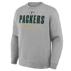 Green Bay Packers Direct Handoff Legacy Pullover Sweatshirt - Heather Gray Pullover