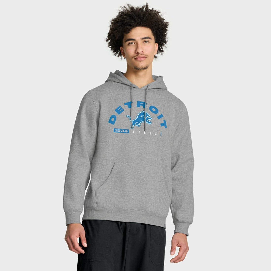 Detroit Lions Delay of Game Legacy Pullover Hoodie - Heather Gray Hoodies