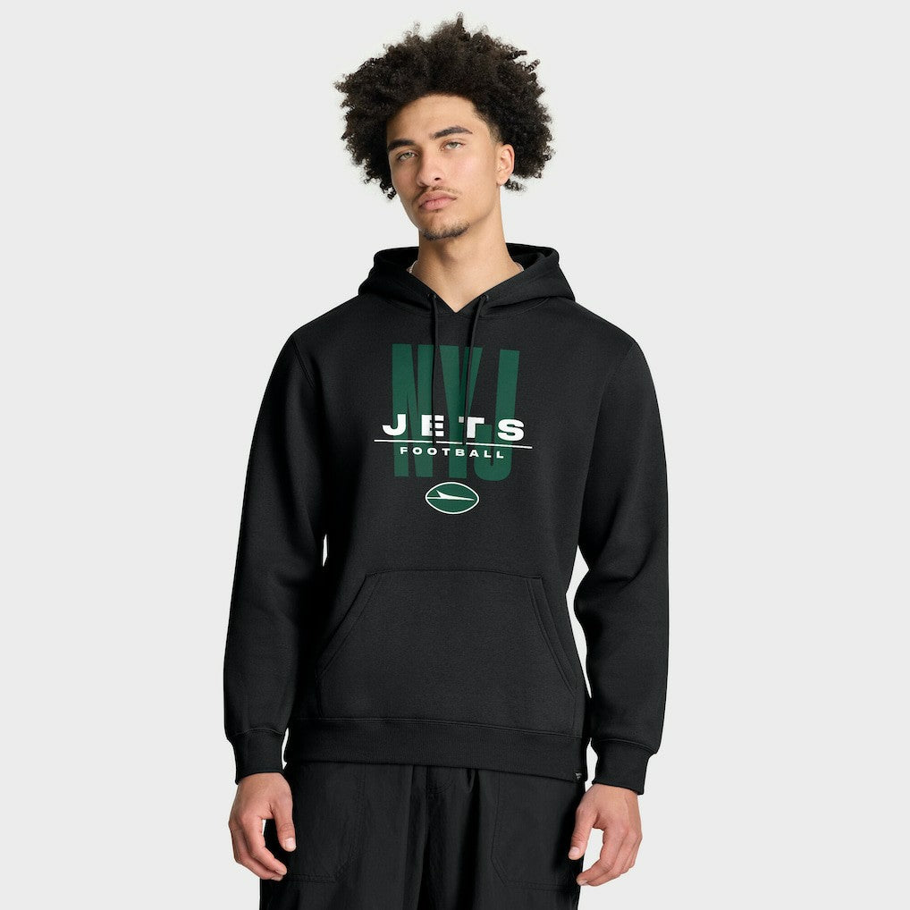 New York Jets Right Tackle Legacy Pullover Hoodie - Black - Black Hoodies
