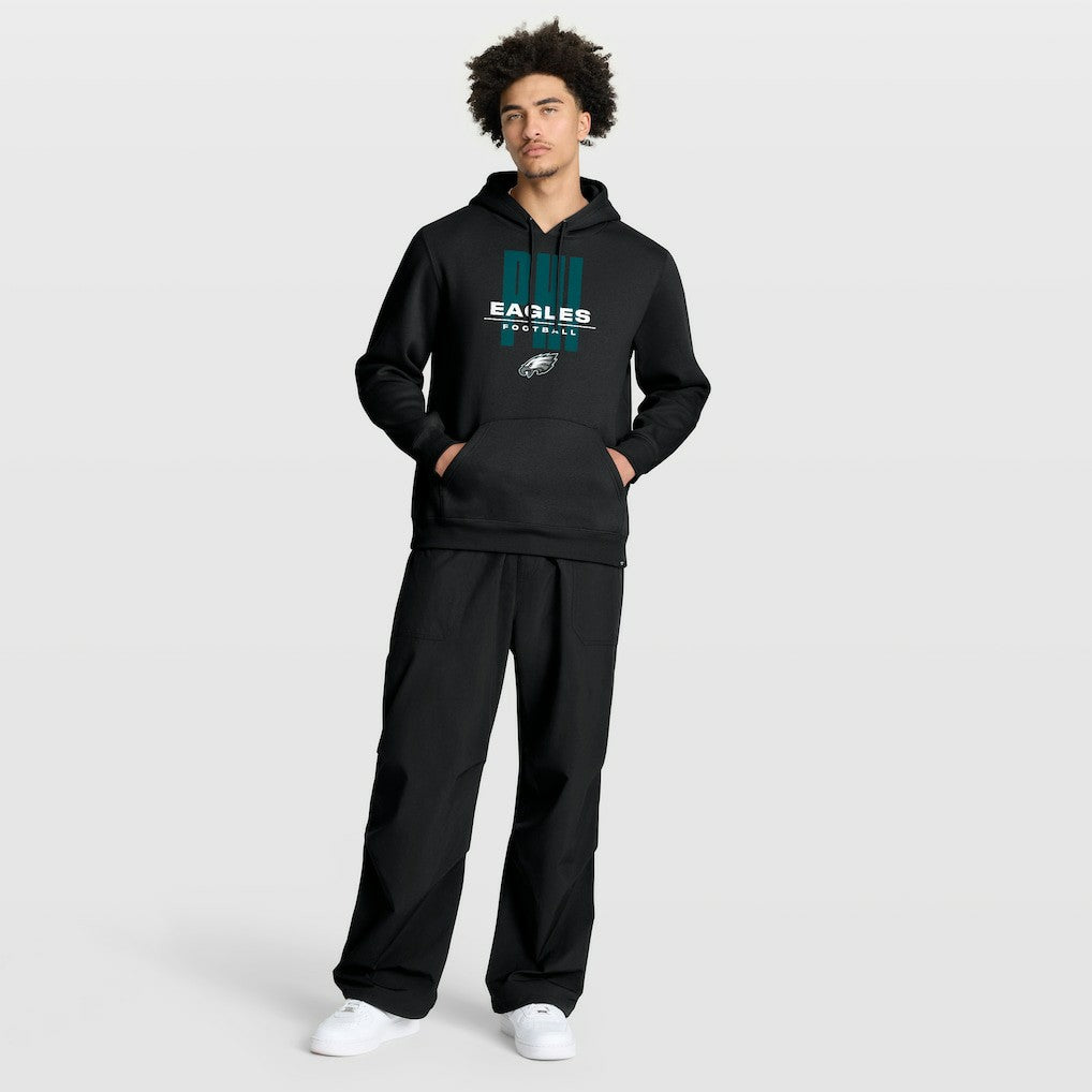 Philadelphia Eagles Right Tackle Legacy Pullover Hoodie - Black - Black Hoodies