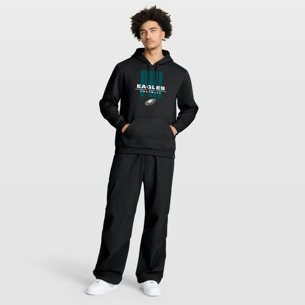 Philadelphia Eagles Right Tackle Legacy Pullover Hoodie - Black - Black Hoodies
