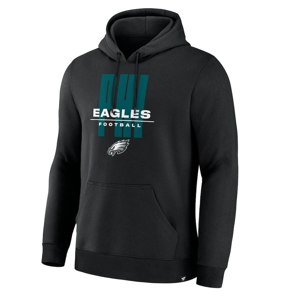 Philadelphia Eagles Right Tackle Legacy Pullover Hoodie - Black - Black Hoodies