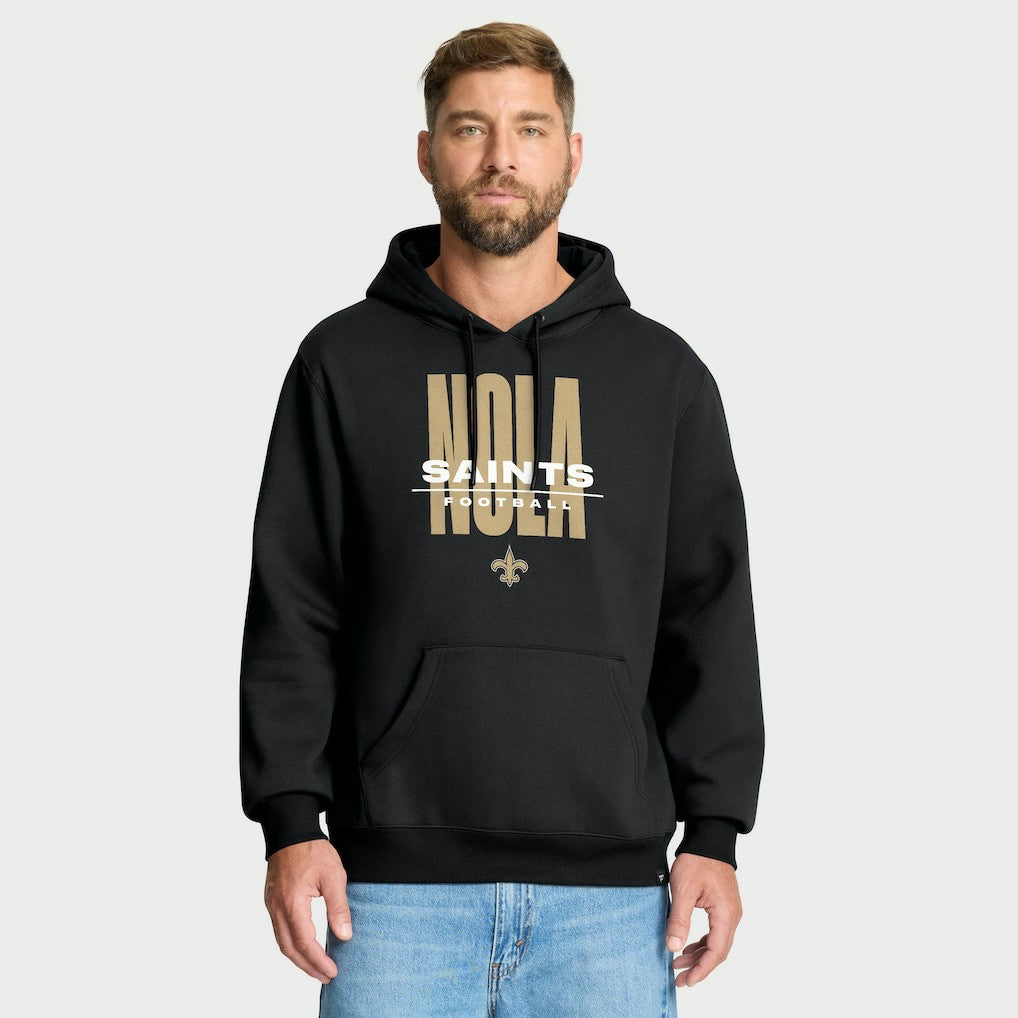 New Orleans Saints Right Tackle Legacy Pullover Hoodie - Black - Black Hoodies