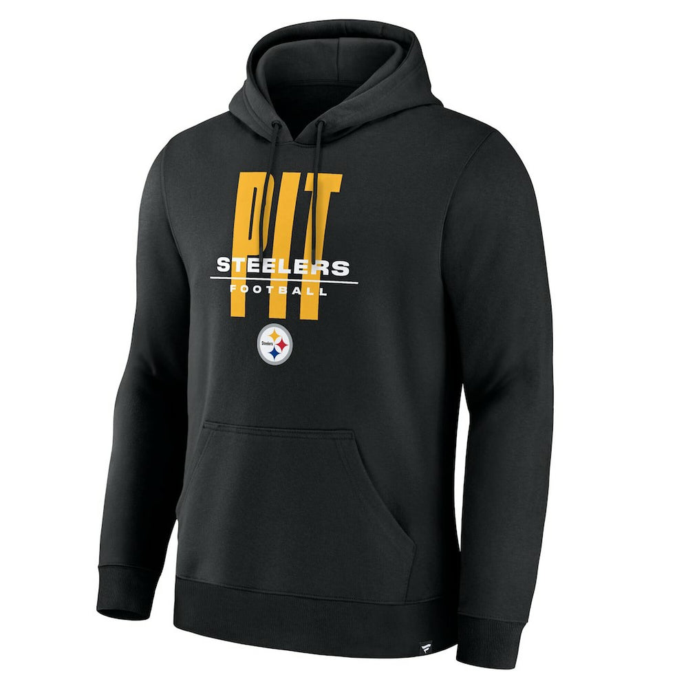 Pittsburgh Steelers Right Tackle Legacy Pullover Hoodie - Black - Black Hoodies