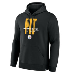 Pittsburgh Steelers Right Tackle Legacy Pullover Hoodie - Black - Black Hoodies