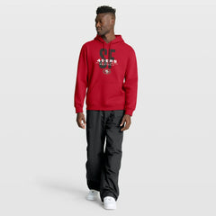 San Francisco 49ers Right Tackle Legacy Pullover Hoodie - Scarlet - Scarlet Hoodies