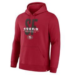 San Francisco 49ers Right Tackle Legacy Pullover Hoodie - Scarlet - Scarlet Hoodies