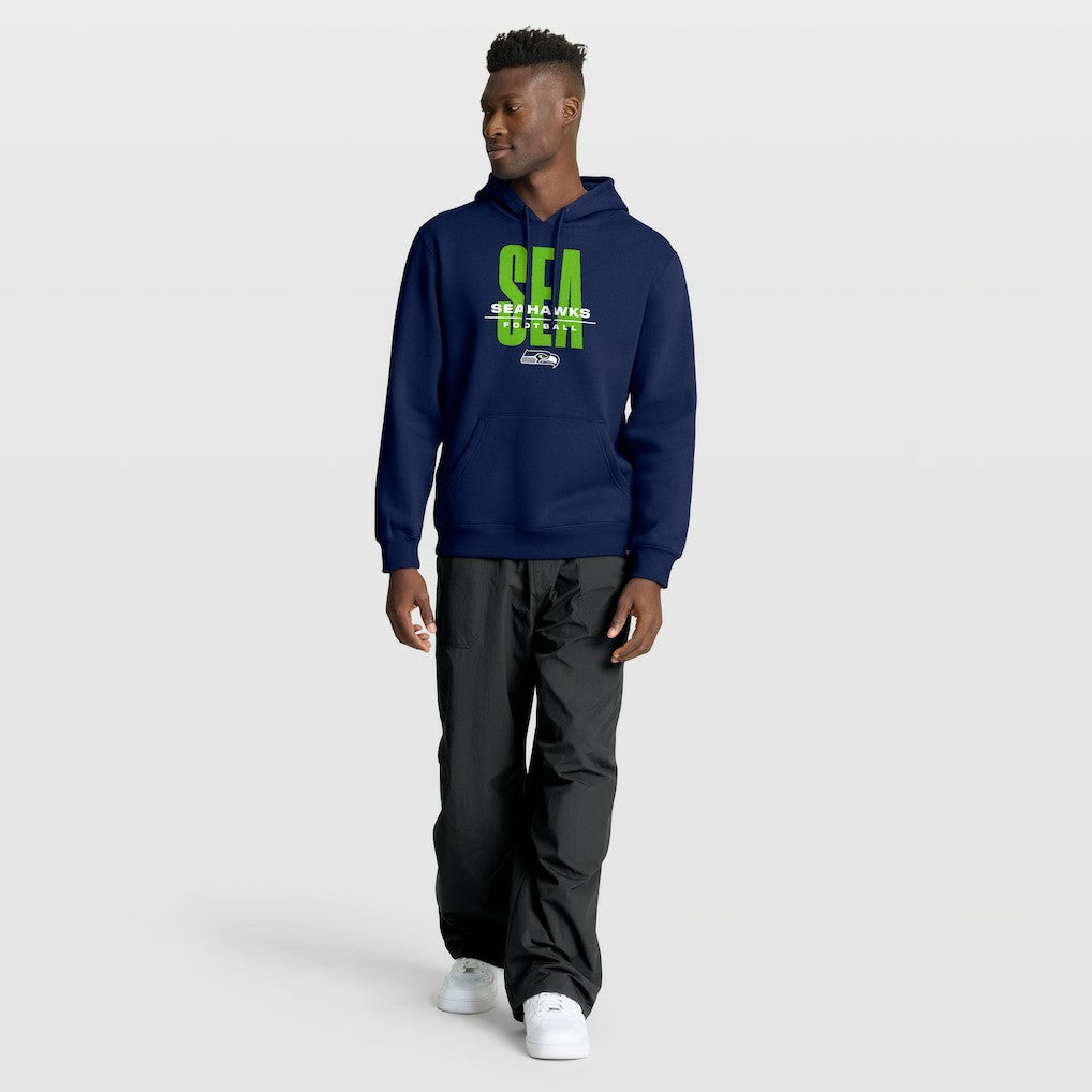 Seattle Seahawks Right Tackle Legacy Pullover Hoodie - College Navy - College Navy Hoodies