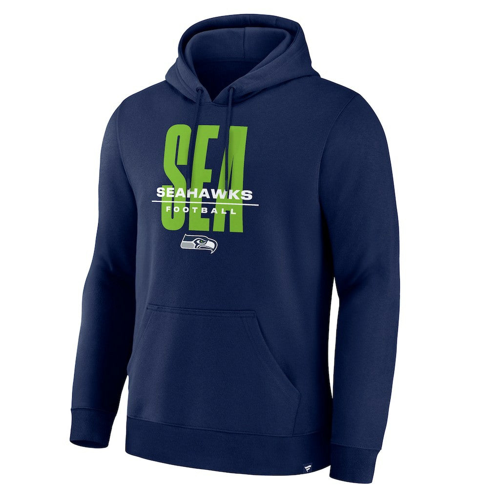 Seattle Seahawks Right Tackle Legacy Pullover Hoodie - College Navy - College Navy Hoodies