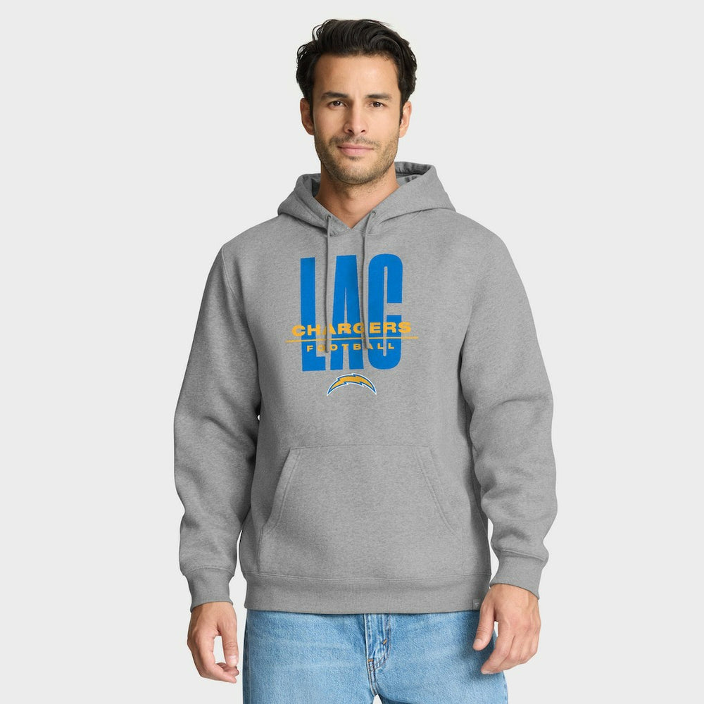 Los Angeles Chargers Right Tackle Legacy Pullover Hoodie - Heather Gray - Heather Gray Hoodies