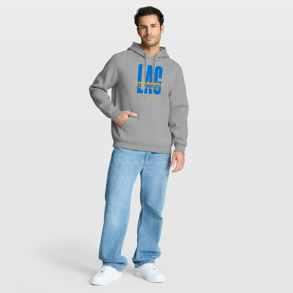 Los Angeles Chargers Right Tackle Legacy Pullover Hoodie - Heather Gray - Heather Gray Hoodies