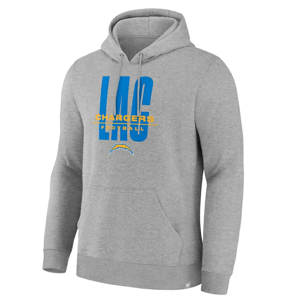 Los Angeles Chargers Right Tackle Legacy Pullover Hoodie - Heather Gray - Heather Gray Hoodies