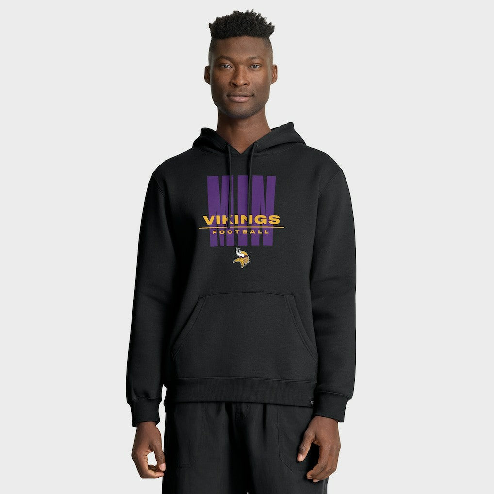 Minnesota Vikings Right Tackle Legacy Pullover Hoodie - Black - Black Hoodies