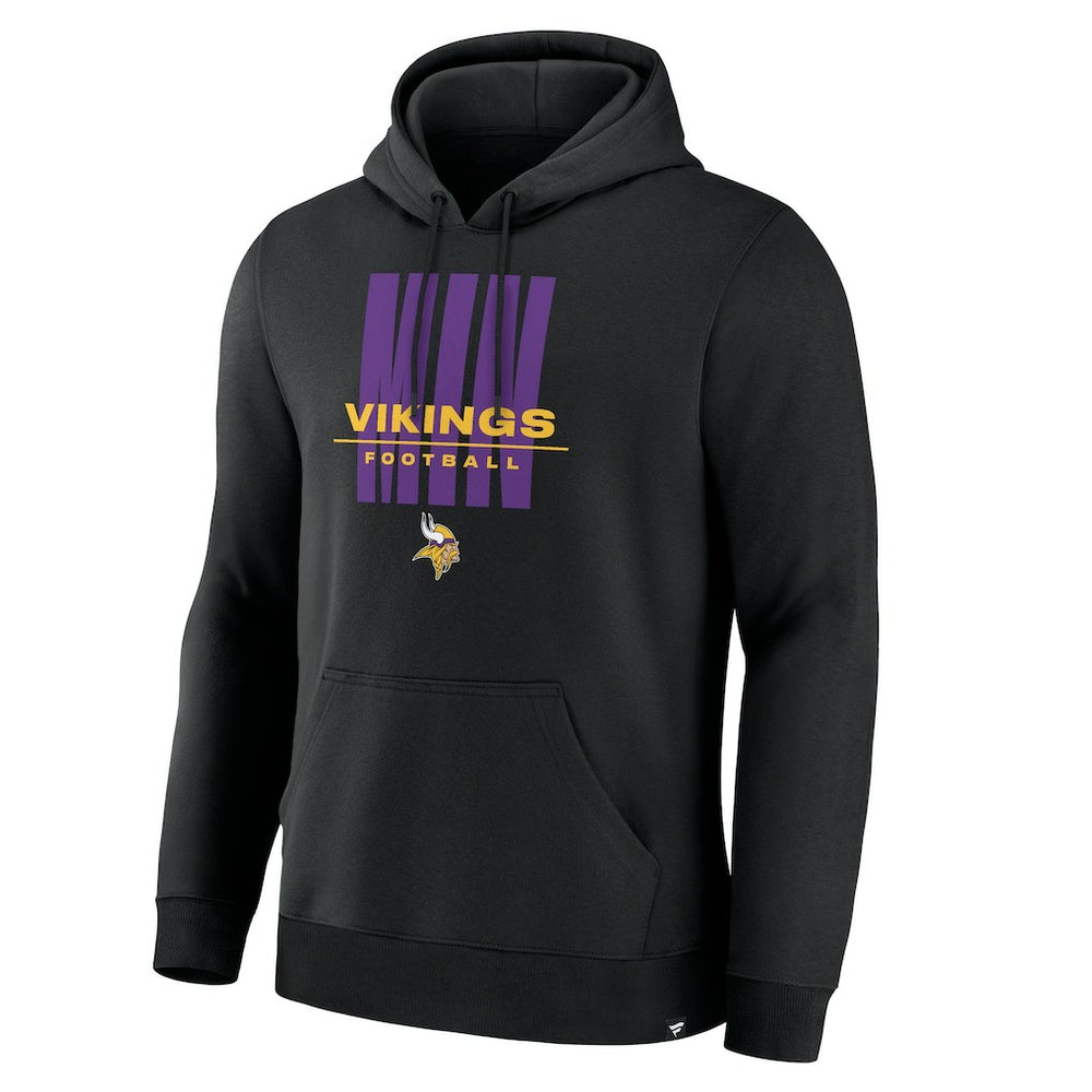 Minnesota Vikings Right Tackle Legacy Pullover Hoodie - Black - Black Hoodies