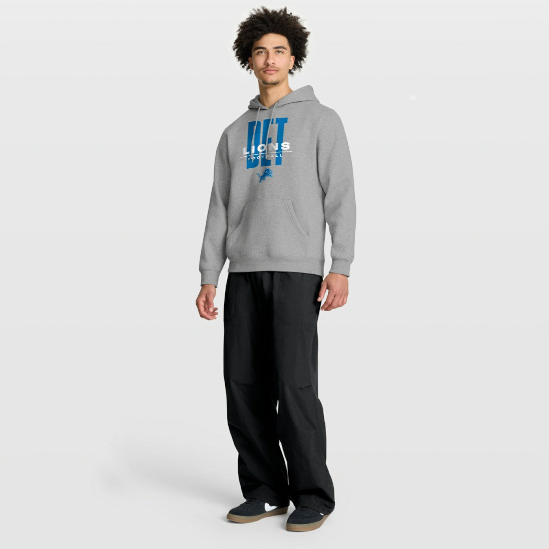 Detroit Lions Right Tackle Legacy Pullover Hoodie - Heather Gray - Heather Gray Hoodies