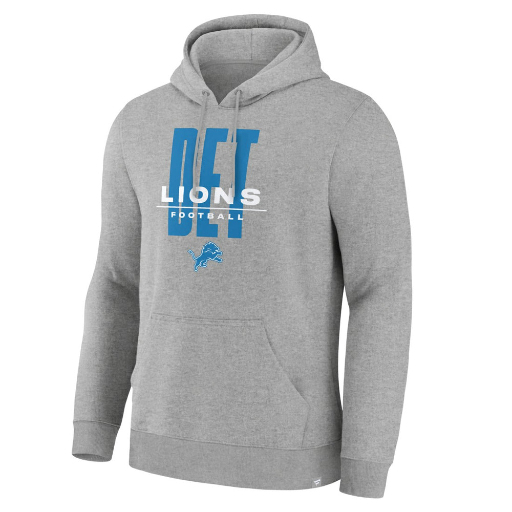 Detroit Lions Right Tackle Legacy Pullover Hoodie - Heather Gray - Heather Gray Hoodies