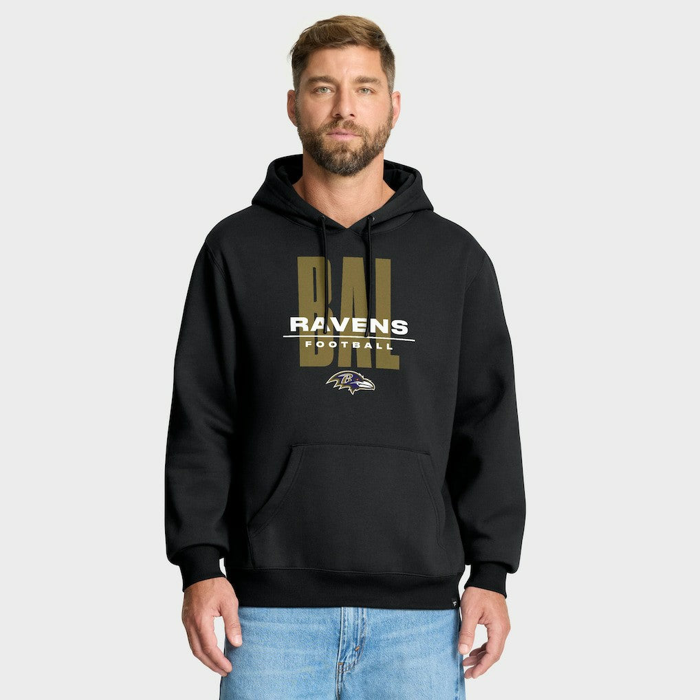 Baltimore Ravens Right Tackle Legacy Pullover Hoodie - Black - Black Hoodies