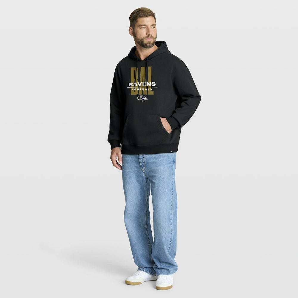Baltimore Ravens Right Tackle Legacy Pullover Hoodie - Black - Black Hoodies