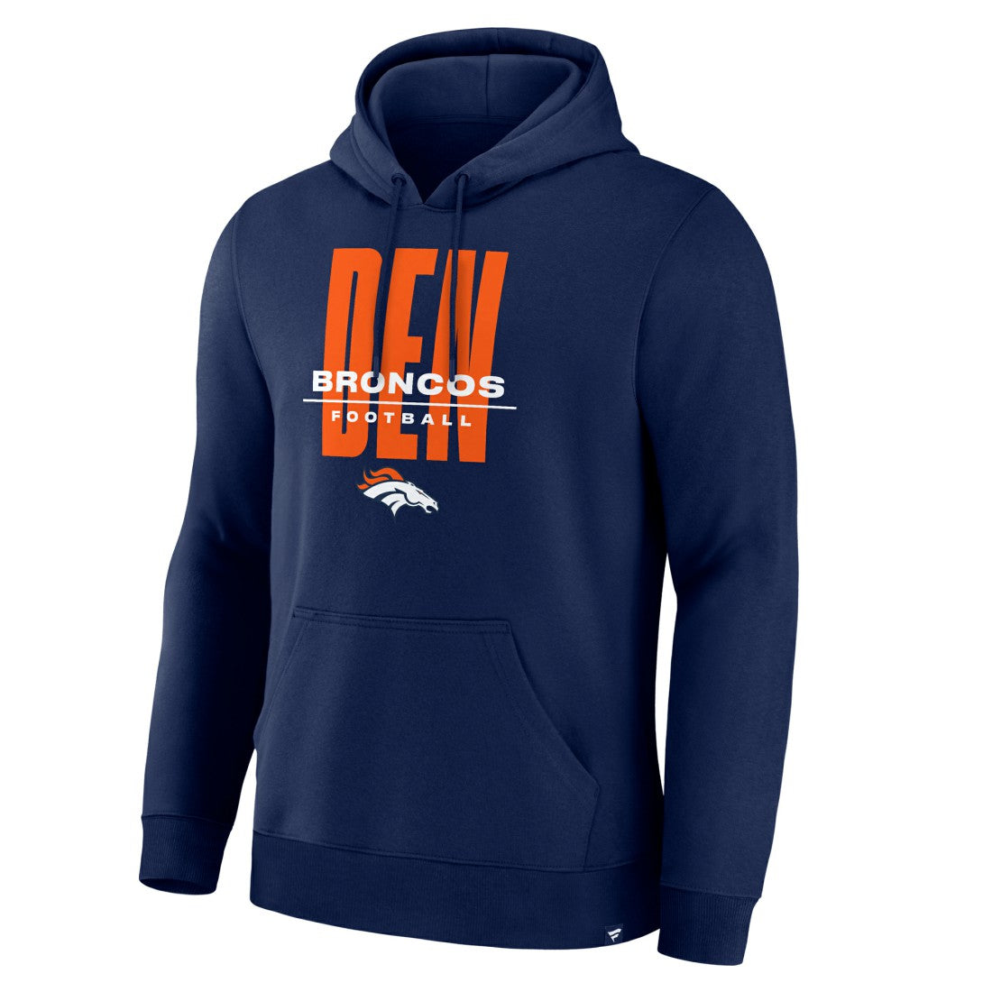 Denver Broncos Right Tackle Legacy Pullover Hoodie - Navy - Navy Hoodies