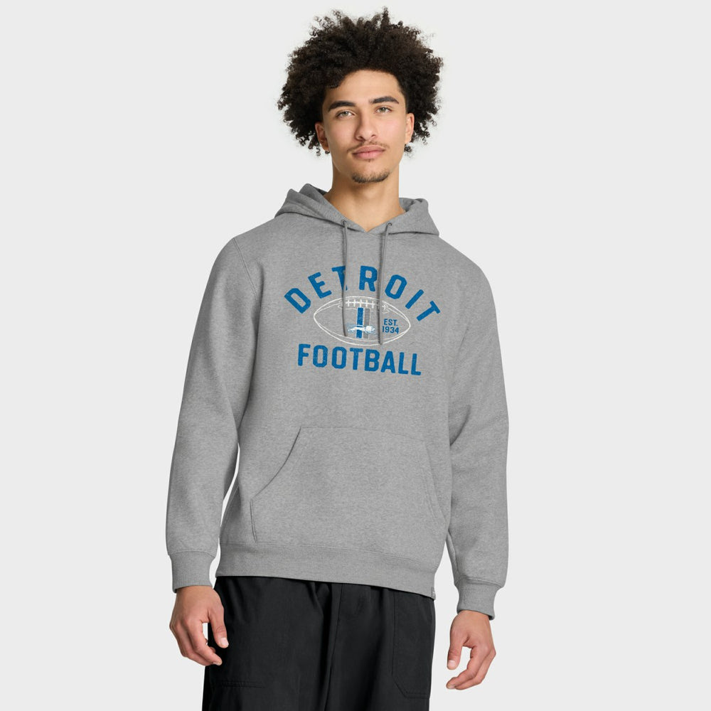 Detroit Lions Fumblerooski Legacy Pullover Hoodie - Heather Gray Hoodies