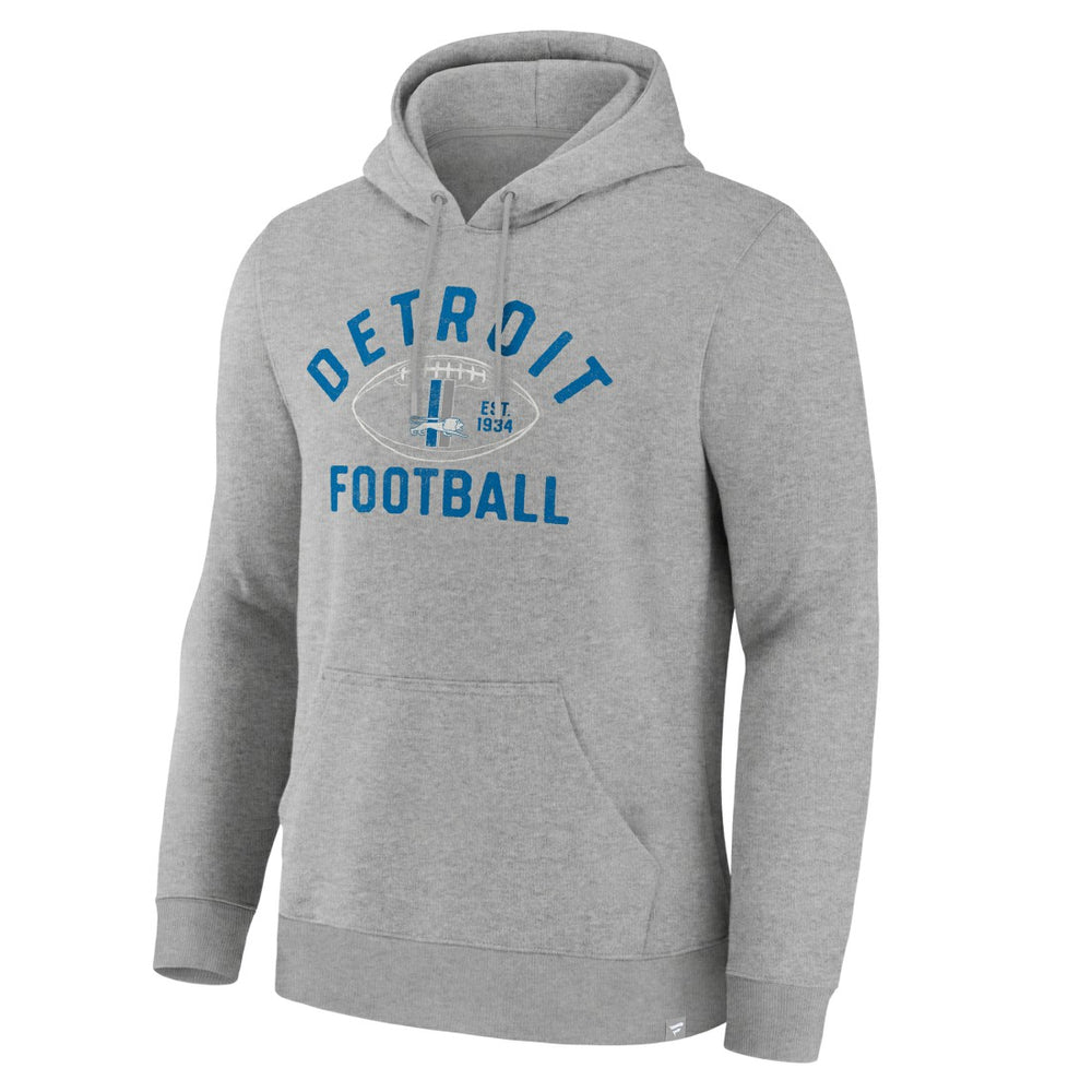Detroit Lions Fumblerooski Legacy Pullover Hoodie - Heather Gray Hoodies