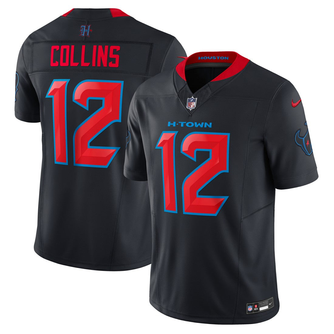 Nico Collins Houston Texans Alternate 2 Vapor F.U.S.E. Limited Jersey - Navy Jerseys