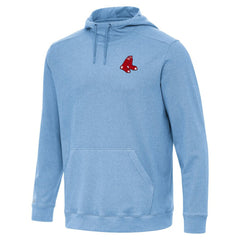 Boston Red Sox Antigua Cloud Pullover Hoodie - Heather Powder Blue Hoodies