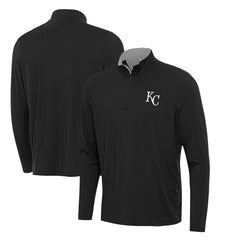 Kansas City Royals Antigua Content Quarter-Zip Top - Black Tops