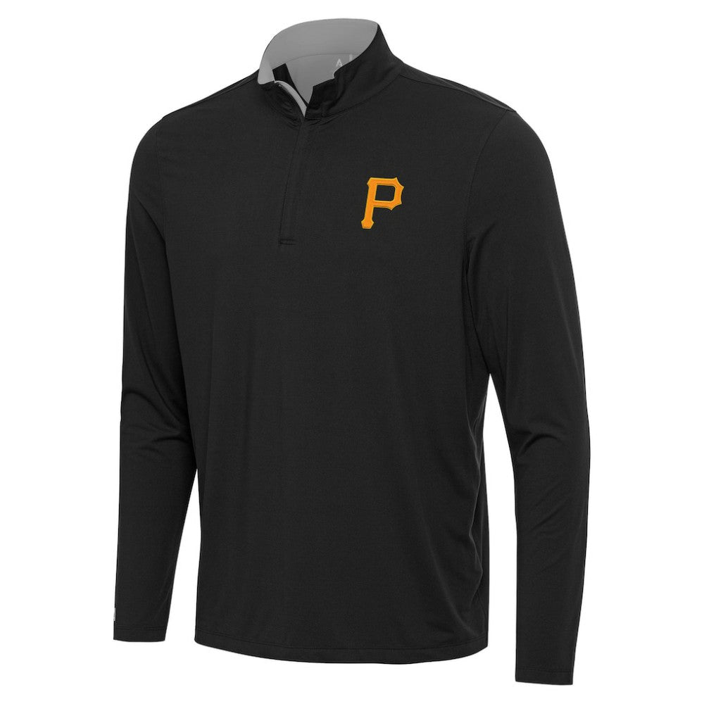 Pittsburgh Pirates Antigua Content Quarter-Zip Top - Black Tops