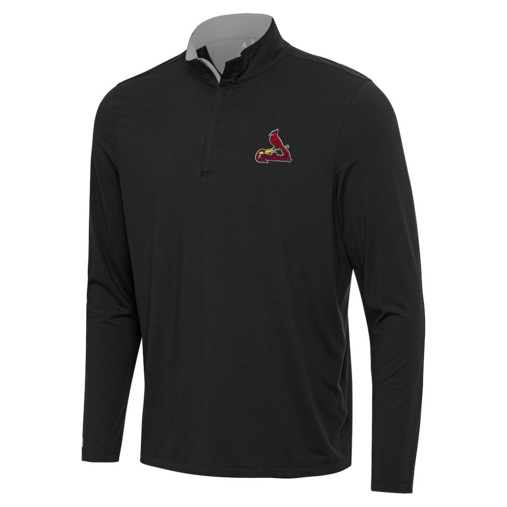 St. Louis Cardinals Antigua Content Quarter-Zip Top - Black Tops