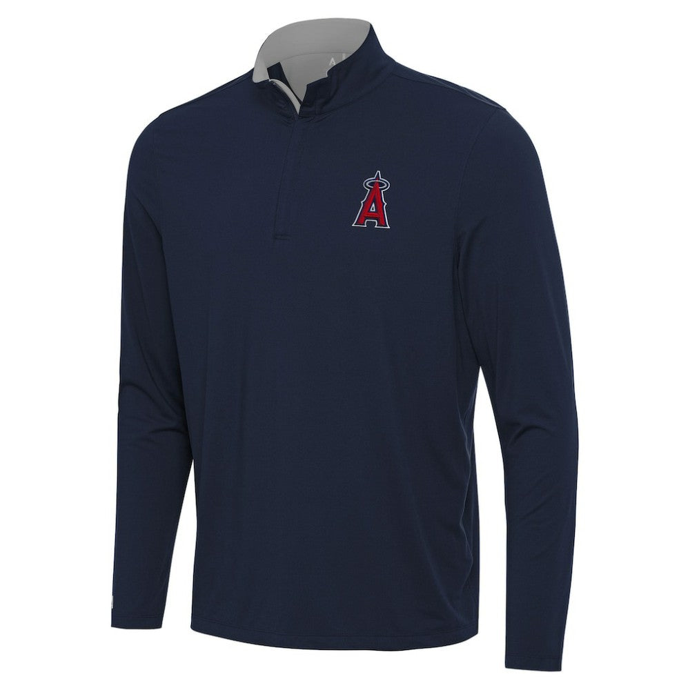Los Angeles Angels Antigua Content Quarter-Zip Top - Navy Tops