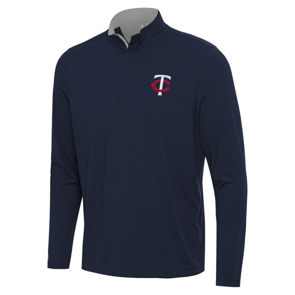 Minnesota Twins Antigua Content Quarter-Zip Top - Navy Tops