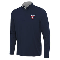 Minnesota Twins Antigua Content Quarter-Zip Top - Navy Tops