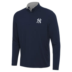 New York Yankees Antigua Content Quarter-Zip Top - Navy Tops