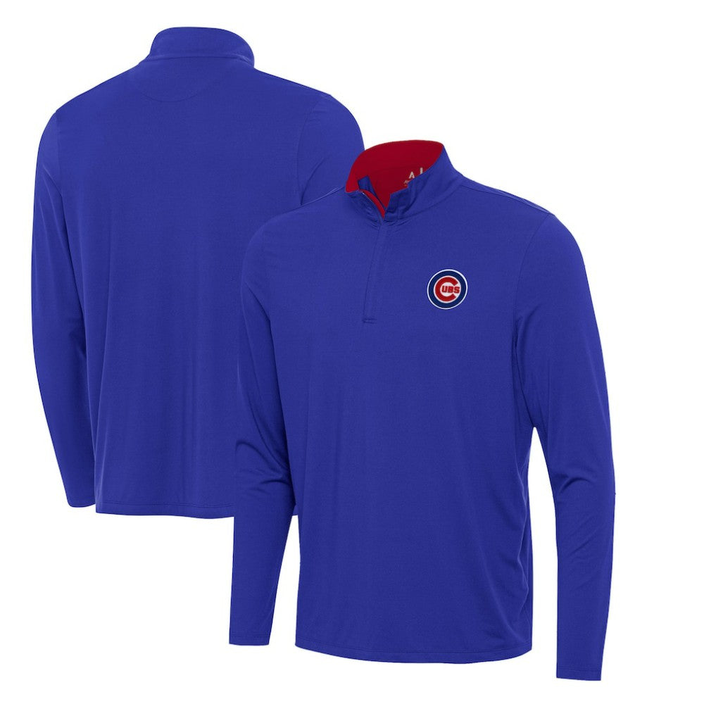 Chicago Cubs Antigua Content Quarter-Zip Top - Royal Tops