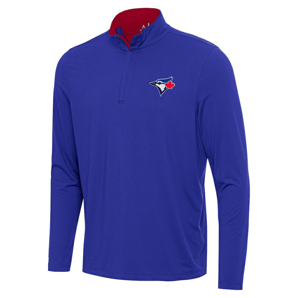 Toronto Blue Jays Antigua Content Quarter-Zip Top - Royal Tops