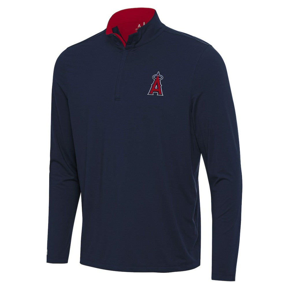 Los Angeles Angels Antigua Content Quarter-Zip Top - Navy Tops