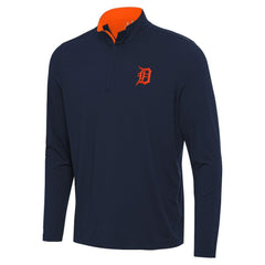 Detroit Tigers Antigua Content Quarter-Zip Top - Navy Tops