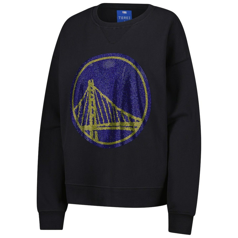 Golden State Warriors Terez Women's Gemstone Logo Pullover Sweatshirt Black outlet