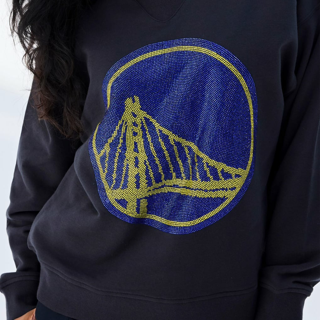 Golden State Warriors Terez Women's Gemstone Logo Pullover Sweatshirt Black outlet